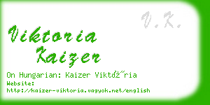 viktoria kaizer business card